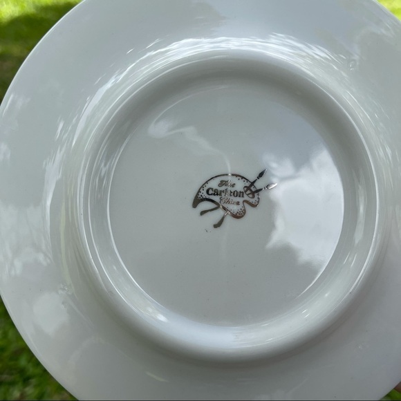 Vintage Carlton Fine China Bread and Butter Plates Set of 4 - Picture 9 of 10